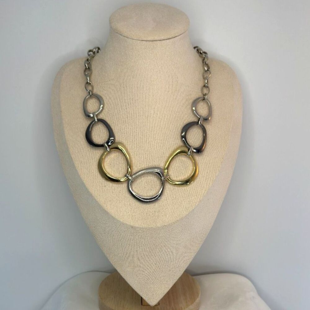 Geometric Link Necklace